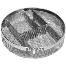Panier avec 5 séparations en acier, hauteur 15 mm, Ø 64 mm