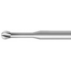 Fraise de forme à grosse denture, en carbure de tungstène, Ø tige 2.35 mm, longueur 44.5 mm, Ø 1.60 mm