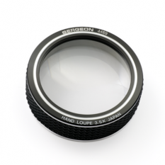 Loupe à main semi-achromatique, Ø 62 mm, hauteur 18 mm, avec double lentille (Ø 48 mm) Verre-Horlogerie