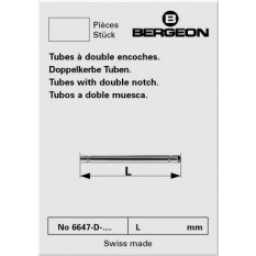 Tube taraudé en laiton doré, Ø 1.50 mm, longueur 15 mm