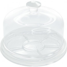 Cloche avec plateau transparent