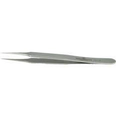 Brucelles en acier en acier cobalt, pointes n°4. Dureté très élevée, jusqu’à  HV, longueur 110 mm