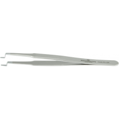 Brucelles coudées (90°), 1.60 mm, pointes polies