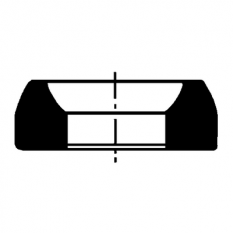 Pierre de centre, Ø int. 0.52 mm, Ø ext. 1.20 mm, en paquet de 3 pièces