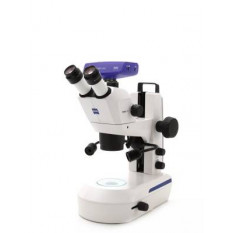 Trinoculaire stéréomicroscope Zeiss Stemi 305 avec éclairage intégré,  double spot K LED et caméra 8,3 mégapixel grossissement de 8 x à 40x