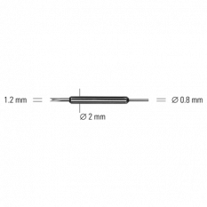 Pointe, Ø 0.80 mm, en paquet de 10 pièces