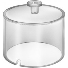 Cloche transparente incassable en plastique, Ø 120 x 90 mm