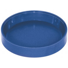 Godet à fournitures rond en plastique bleu, Ø 30 x 10 mm