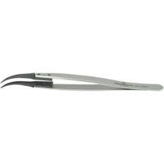 Brucelles en acier  avec embouts remplaçables en PEEK, pointes 7, longueur 130 mm
