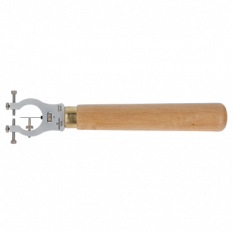 Huit-chiffre "Lyre" en laiton avec conserve-pivots empierré, ouverture parrallèle, Ø trou 0.15 mm