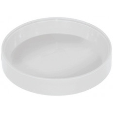 Godet à fournitures rond en plastique blanc, Ø 30 x 10 mm