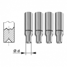 Assortiment de 4 outils à resserer les trous d'aiguille d'heures