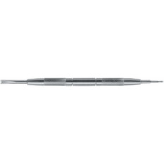 Outil aux barrette en acier avec fourchette standard et fourchette fine, longueur 145 mm