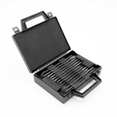 Assortiment de tourne et pousse-viroles, broches et leviers pour viroles et aiguilles