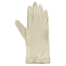 Gants en microfibre, couleur ivoire, taille S