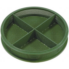 Panier en aluminum revêtu de teflon avec 4 séparations, hauteur 16 mm, Ø 80 mm