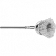 Petite brosse en crin rude, sur tige Ø 2.35 mm pour polissage