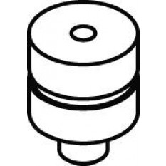 Tasseau, en laiton plat, percé, Ø 9.00 mm, trou 2.00 mm