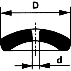 Pierre de balancier, Ø int. 0.13 mm, Ø ext. 1.70, en paquet de 3 pièces