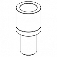 Tasseau creux pour déchasser les poussoirs, Ø 6.20 mm