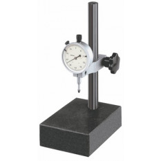 Support de mesure en acier, avec granite classe 00, table = 100 x 150 x 40 mm, axe = ø 20 x 240 mm