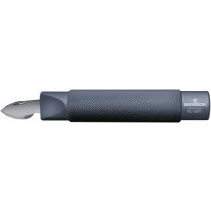 Ouvre-boîte / couteau, avec manche en aluminium éloxé, Ø 23 mm, lame en acier inox