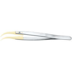 Brucelles en acier avec embouts remplaçables en Delrin, pointes 7, longueur 130 mm