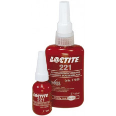Colle Loctite 221, freinfilet, à faible résistance, pour petits filetages métalliques, 50 ml