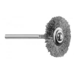 Small silicon Carborundum brush, Ø 25 mm for rod satin, Ø 2.34 mm