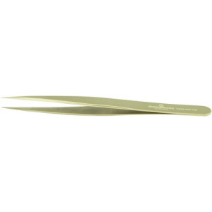 Precision tweezers in brass for watchmaker's and jewellers,, length 130 mm