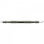 Spring-bar tool in stainless steel, with reversible point and spatula -shaped fork, 140 mm length
