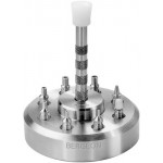 Tool to place the needles, with 8 cleats and boost brooch on nickel-plated base