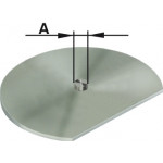 Steel intermediate plaque for off -center, Ø 3.25 mm