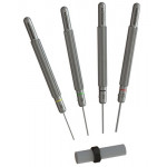 Set of 4 Pin extractor in steel, for watchmaker's