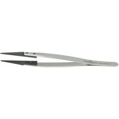 Precision tweezers in steel  for watchmaker's and jewellers, 2A tips, length 130 mm