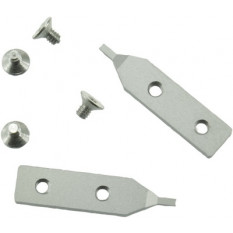 Pair of replacement tips is steel for tweezers, 1.00 mm