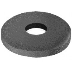Wheels with shank,in rubber silicon,Carborundum on steel, hard gray Ø 17 mm, thickness 2 mm without rod