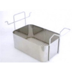Half-tasting basket to insert, in stainless steel for Elmasonic S 130, 187 x 200 x 75 mm