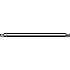 Simple Maillechort bar with 2 pivots, length 8 mm, Ø 1.30 mm, pivot Ø 0.70 mm