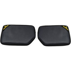 Pair of ergonomic anti-dérotal leather armrests with silicone padding, 280 x 180 x 25 cm
