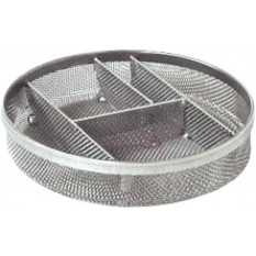 Steel basket with 5 separations, Ø 64 mm, height 15 mm