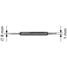 Spare points in steel for Tools for fitting and removing spring-bars, Ø 0.80 mm, in pack of 10 pieces