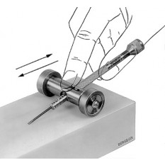 Tool to sharpen steel screwdriver locks