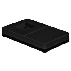Table base alone black, 265 x 165 x 42 mm, for foot of 60 x 60 mm