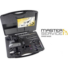 Master service tool case in plastic, for changing batteries and length of bracelets and the opening and closing of screwed boxes.