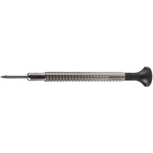 Watchmaker screwdriver in steel, special knurled profile, Ø 1.00 mm