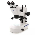 Stereomicroscope trinocular Zeiss Stemi 305 with integrated lighting and double spot K LED, magnification from 8 x to 40 x
