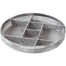 Steel basket with 8 separations, Ø 80 mm, height 10 mm