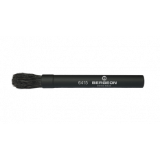 Hand brush, handle made of anodised aluminium, with horsehair bristles