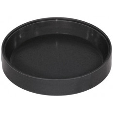 Round black plastic supplies bucket, Ø 30 x 10 mm
